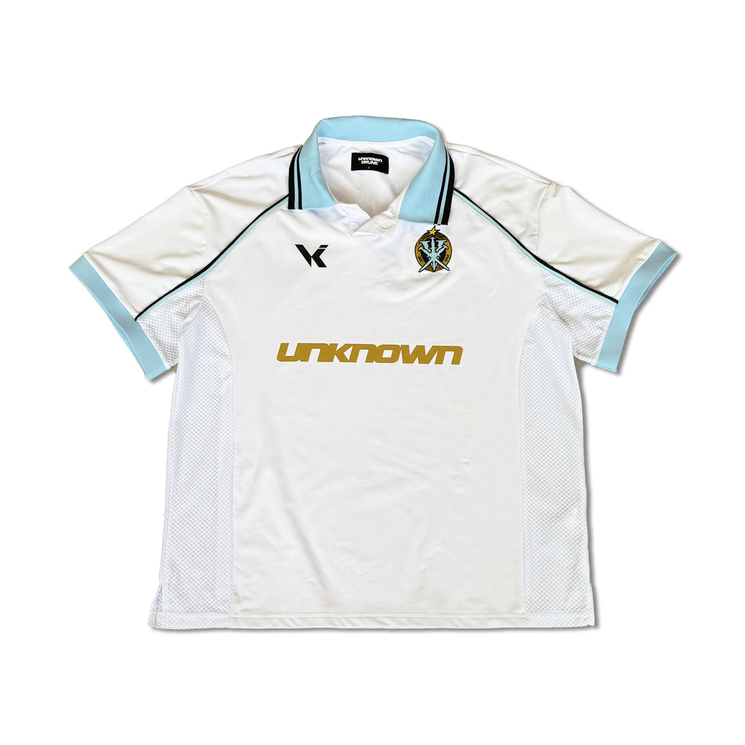 UNKNOWN X VRUNK FOOTY TEE - WHITE