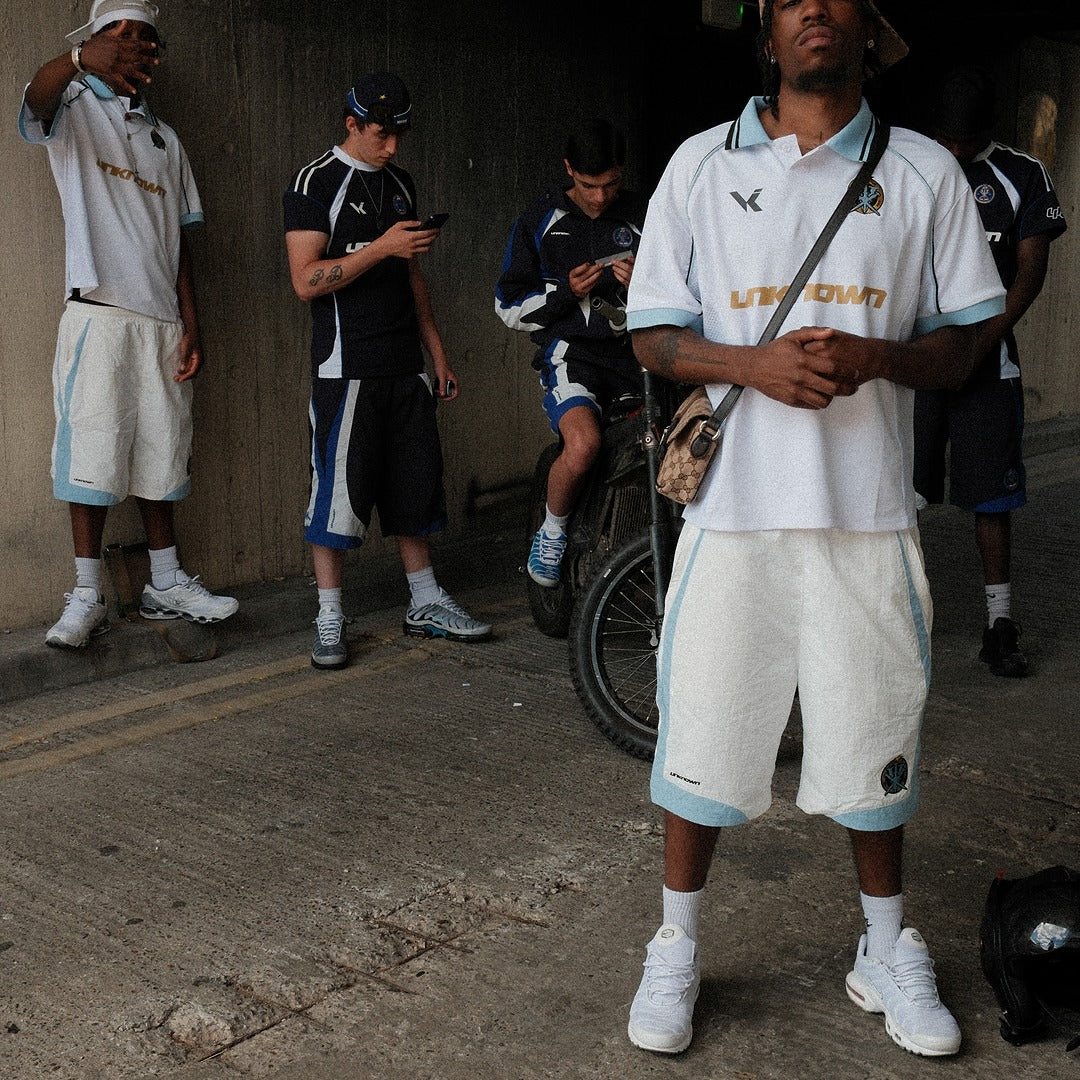 UNKNOWN X VRUNK FOOTY TEE - WHITE